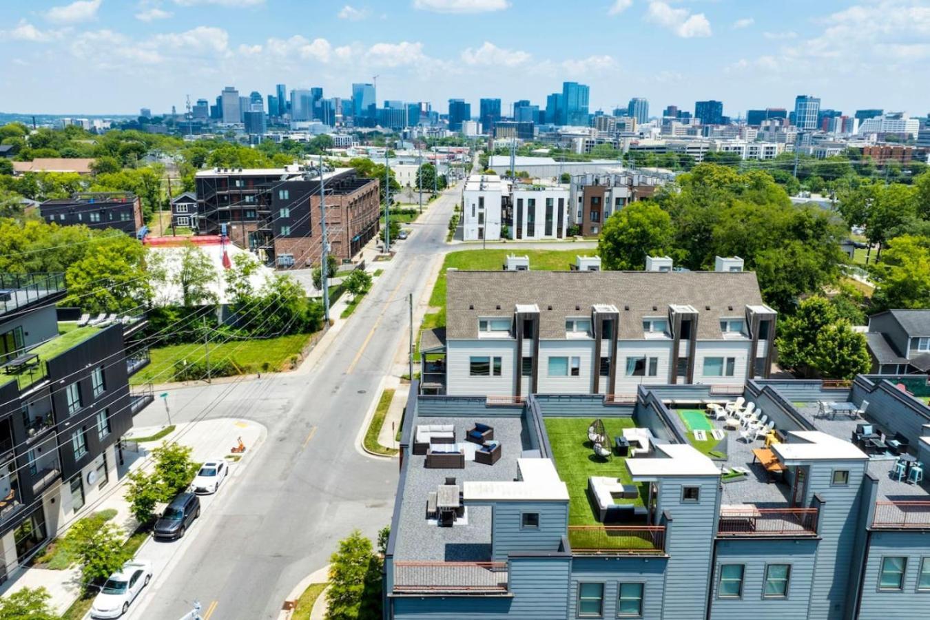 Luxury Double Townhomes With Two Huge Sky Rooftops Nashville Exterior photo